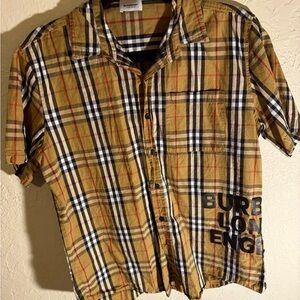 Burberry Plaid T Shirt